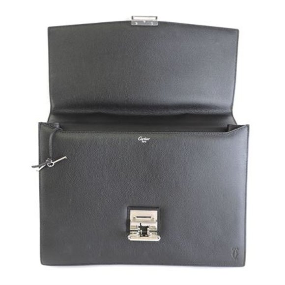 Cartier Leather Document Portfolio Briefcase - Picture 4 of 9